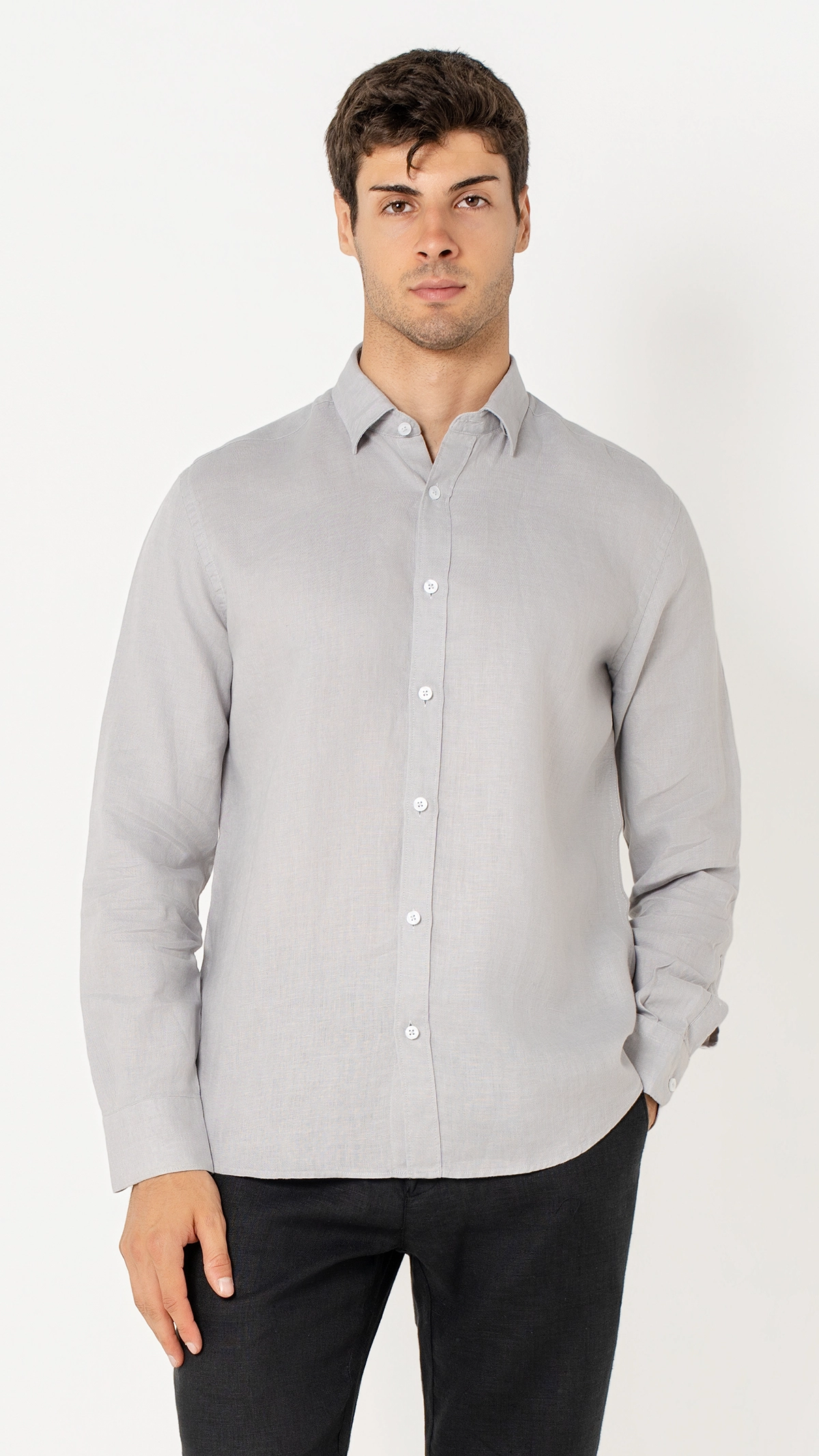 Regular Fit 100% Linen Shirt